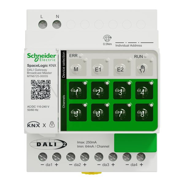 KNX DALI broadcast master - Schneider MTN6725-0005S front view