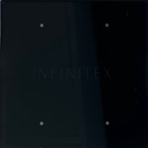Optimus KNX Touch Sensor 2-Gang 4 Buttons - Glass Black